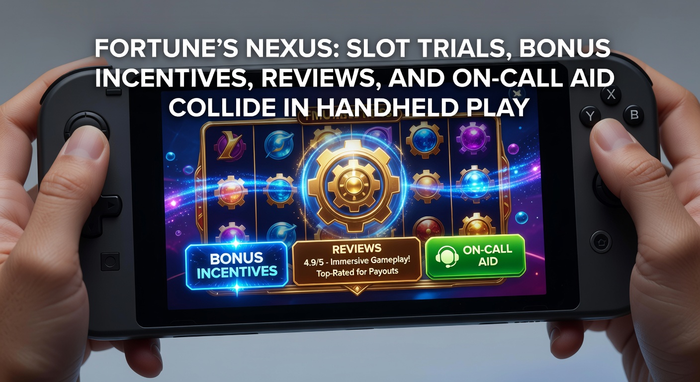 Close-up of Fortune's Nexus bonus wheel spinning on a mobile device, surrounded by review stars, chat bubble support, and incentive badges in an immersive handheld interface