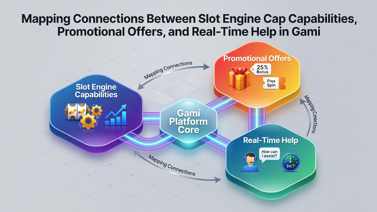 Flowchart illustrating how promotional offers link slot engine data with live chat support workflows