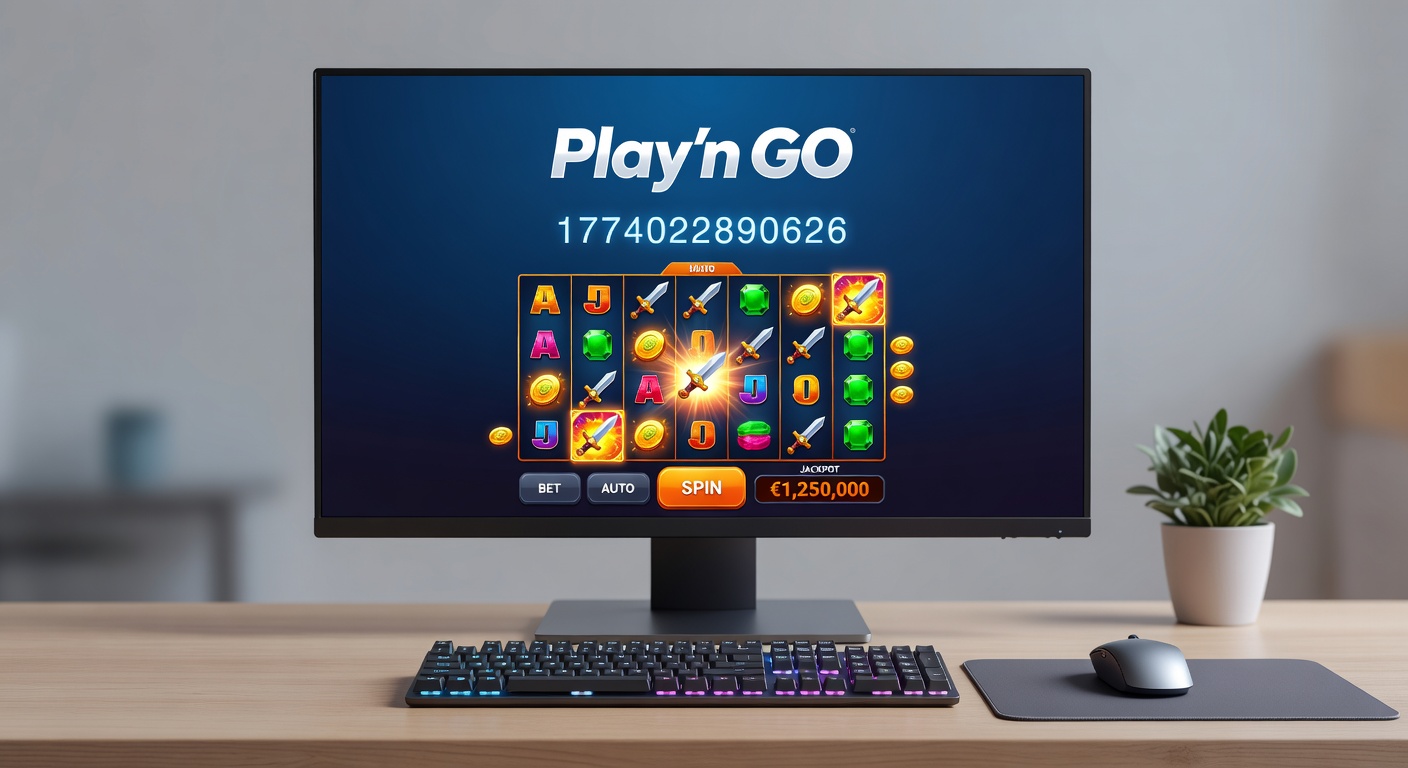Close-up of a Play'n GO slot interface displaying cascading reels, wild symbols, and a glowing bonus meter during a high-volatility spin