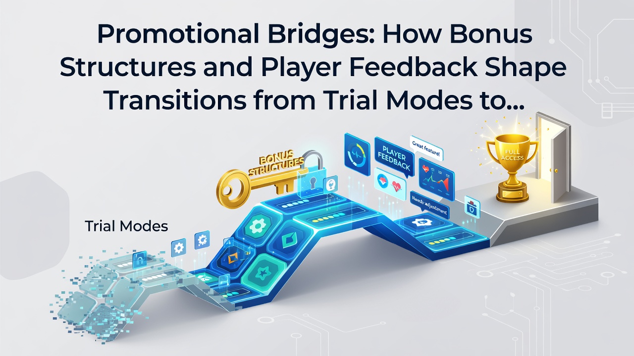 Player feedback dashboard illustrating transitions from demo modes to progressive wins in digital slots