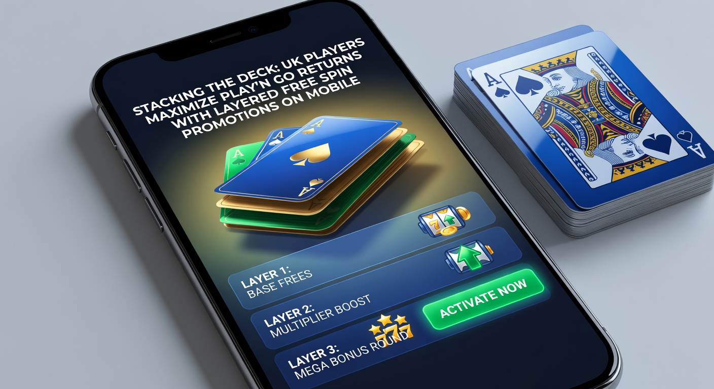 Smartphone displaying multiple Play'n GO free spin activations stacked across casino apps, highlighting bonus layers and win counters