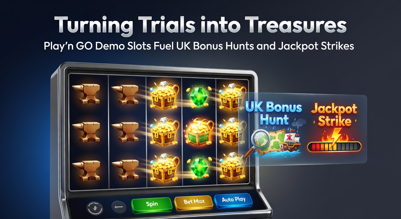 UK player celebrating a jackpot win on Play'n GO slot after demo practice, with bonus symbols exploding on screen amid treasure-themed graphics