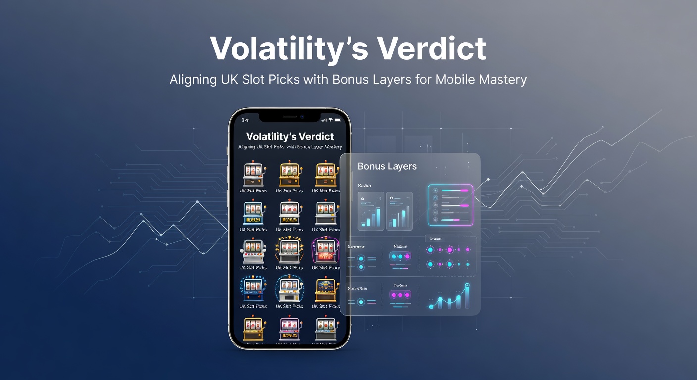 Mobile phone displaying a high-volatility slot bonus round with cascading wins, bonus meters filling, and UK casino promo banners
